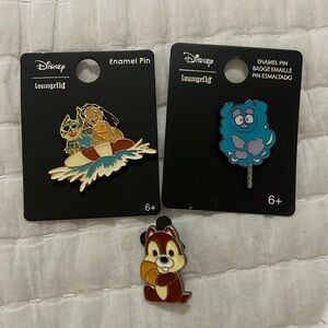 Set of Disney enamel pins
